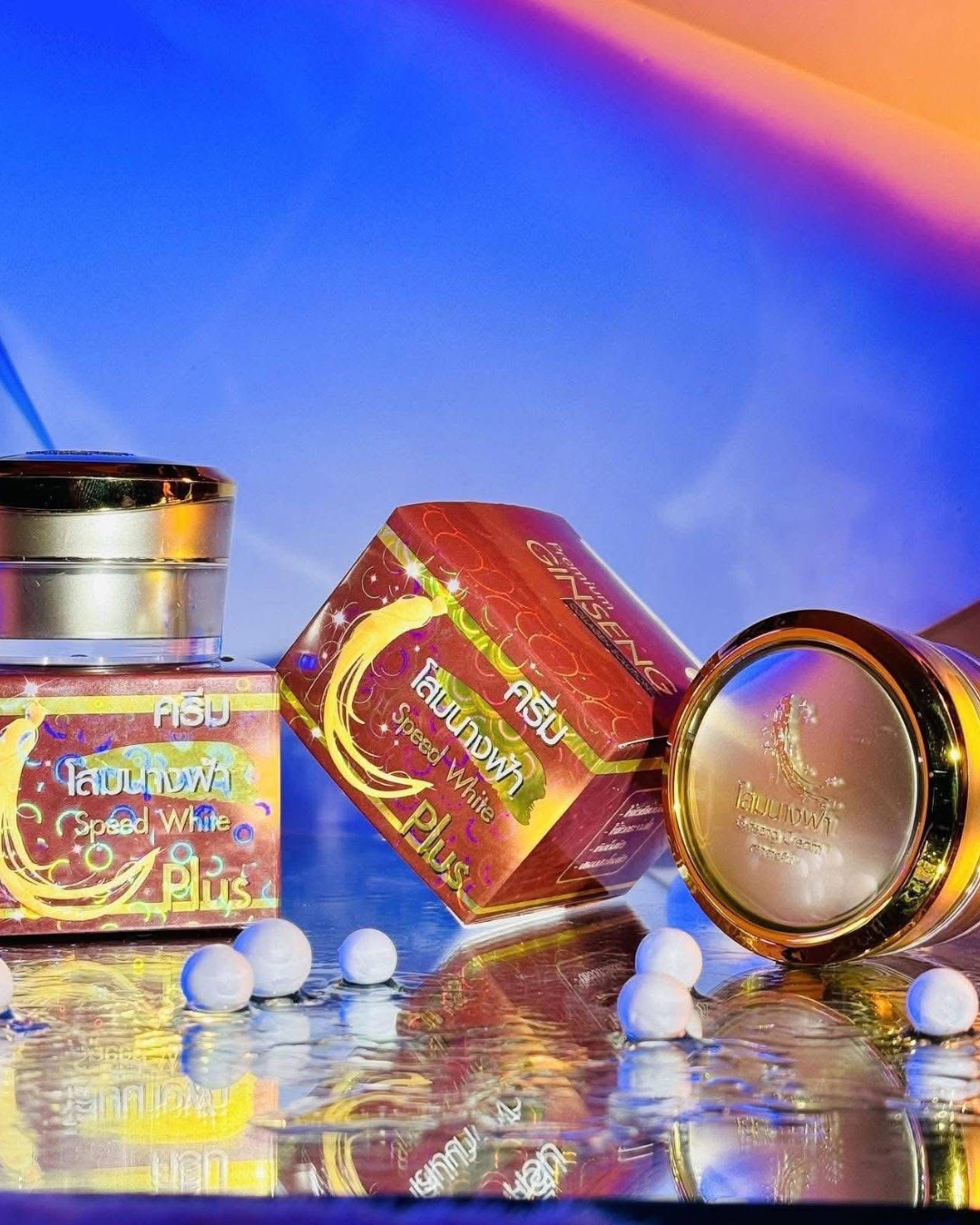 GINSENG SPEED WHITE NIGHT CREAM (20G)MADE IN THAILAND - Image 4